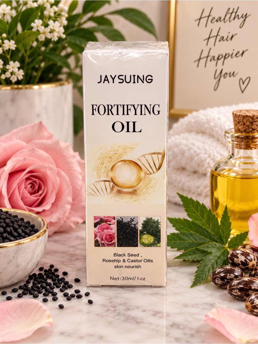 ✨ JAYSUING Fortifying Oil – Black Seed, Rosehip & Castor Oils | NIB ✨